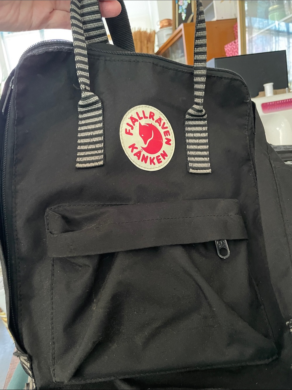 Kånken Black Backpack - Picture 2 of 4